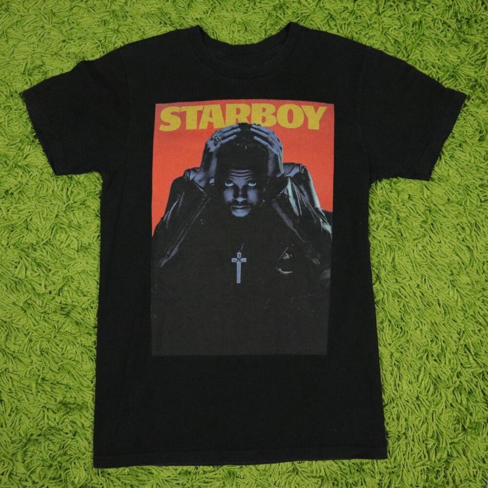 The Weeknd Starboy XO Graphic T-shirt Black Color
